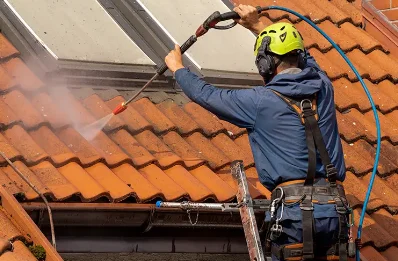 Démoussage et hydrofuge de toiture à Menotey